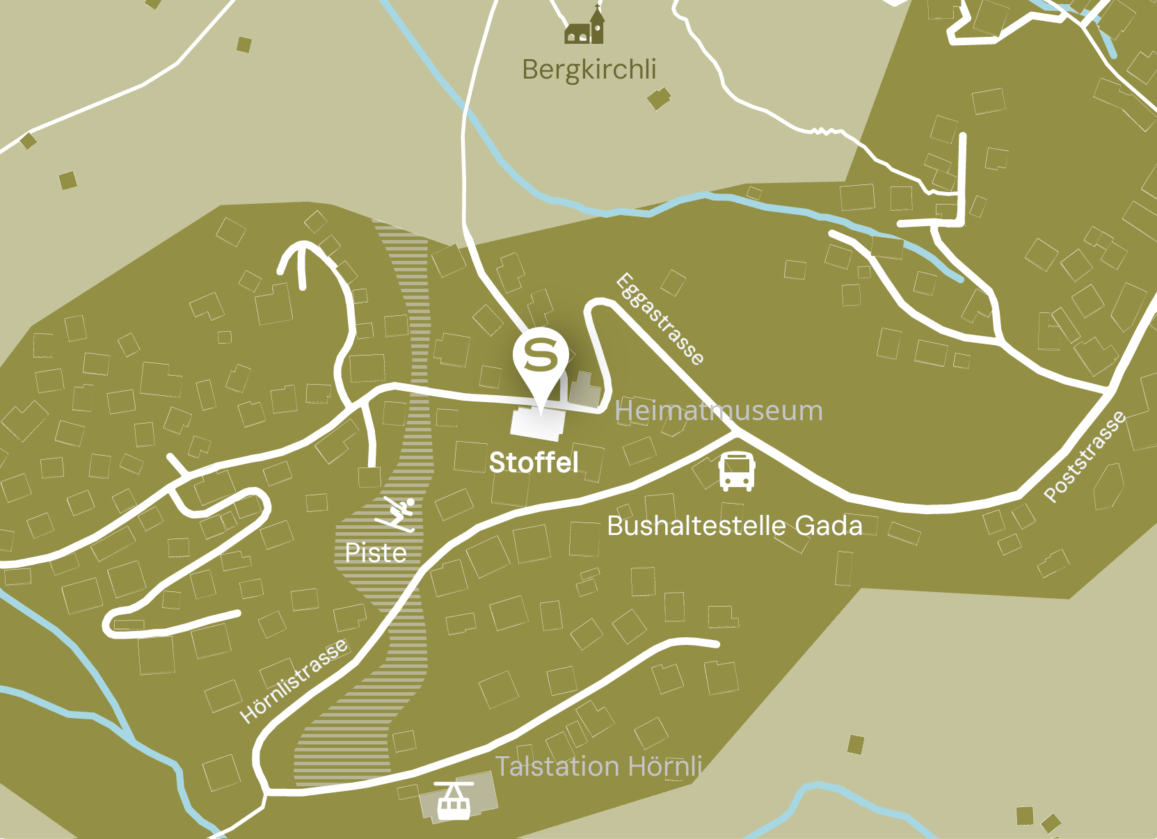 Lageplan Stofffel Hotel Restaurant Arosa